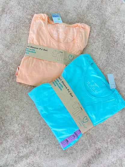 Primark hearts cotton fall pj set