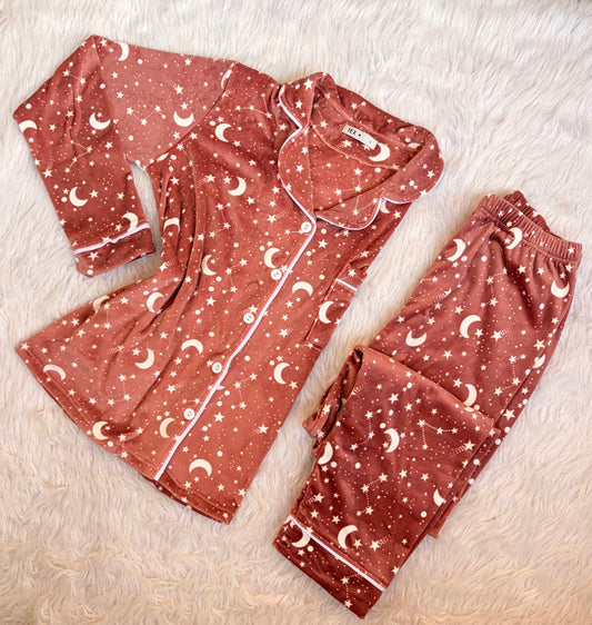Stary nights velvet classic pj set