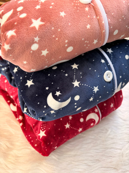 Stary nights velvet classic pj set
