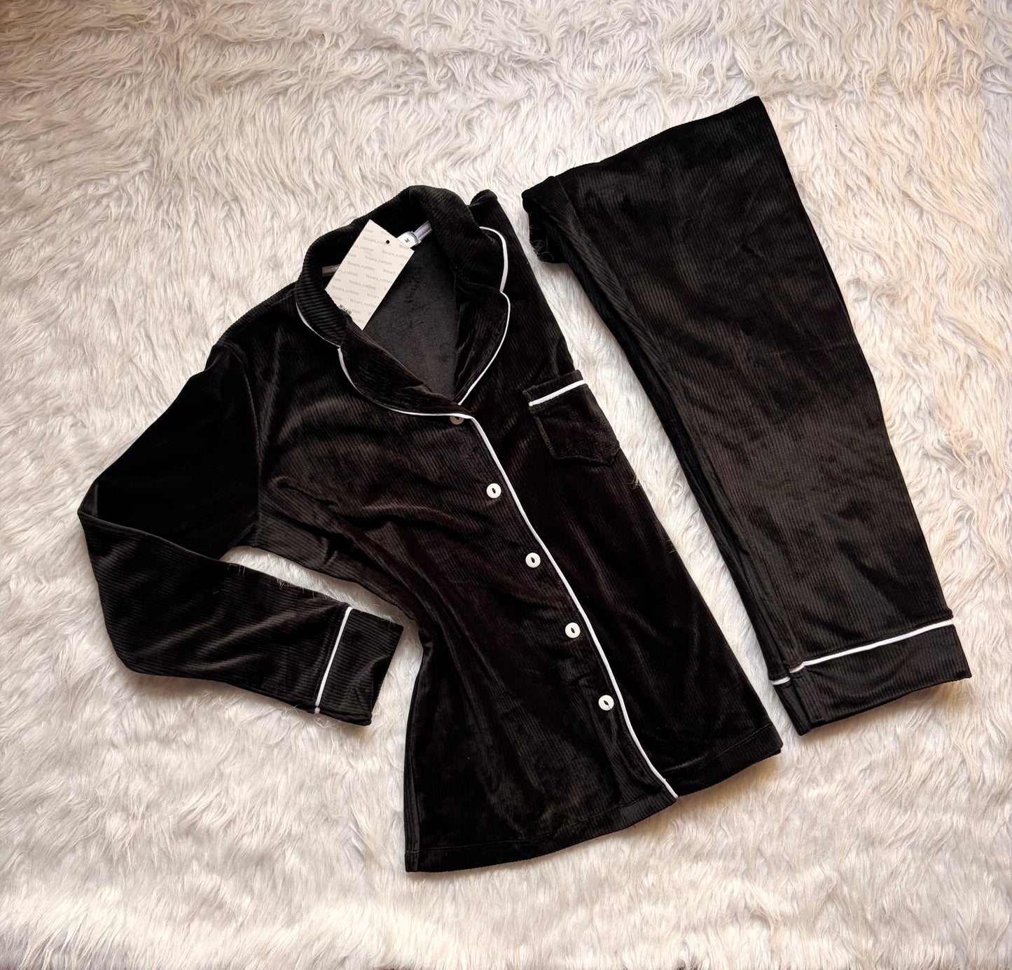 Rib Velvet classic pj set