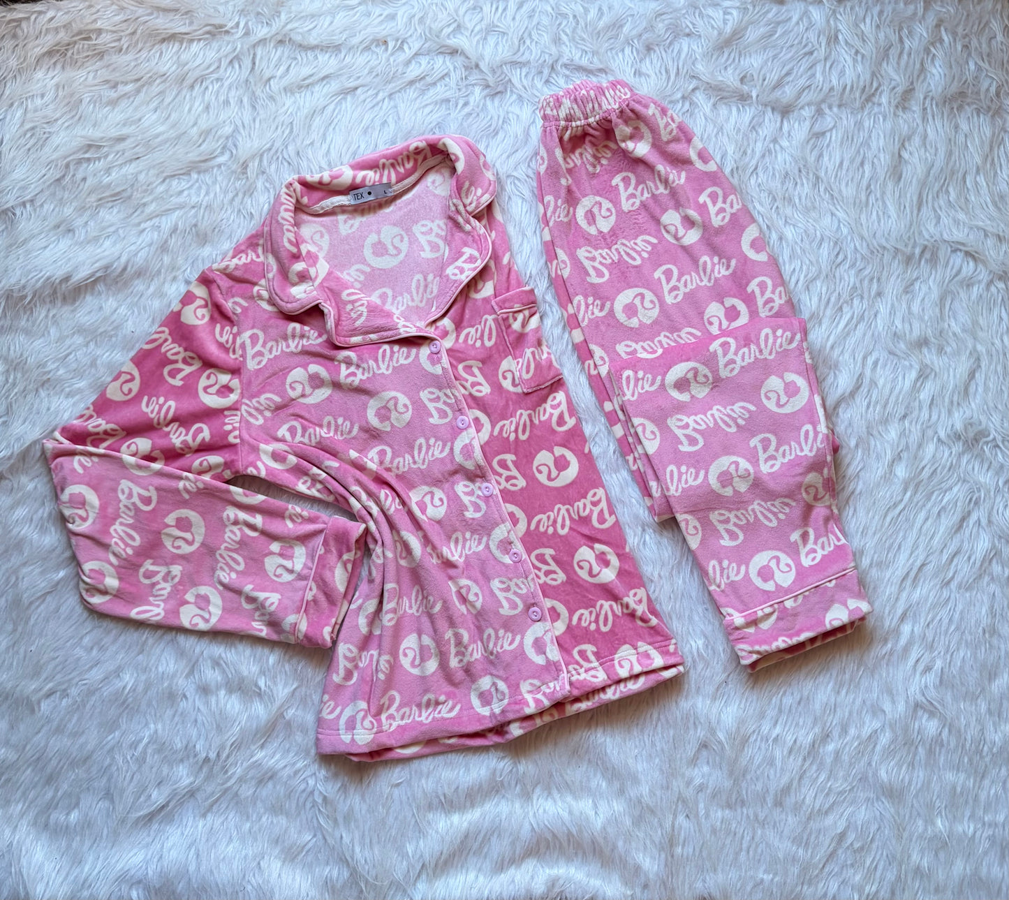 Barbie velvet classic pj set