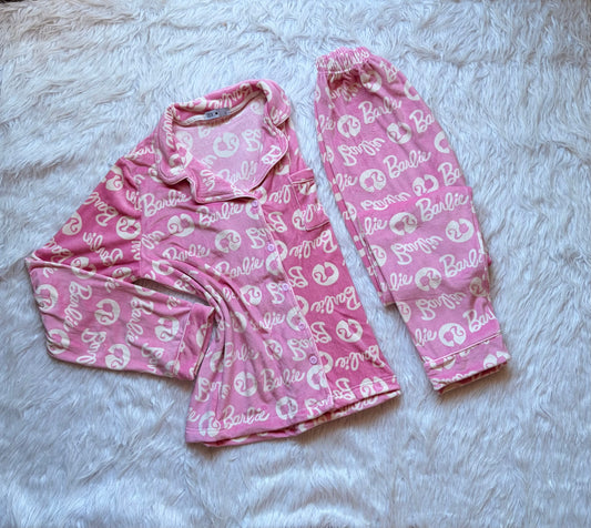Barbie velvet classic pj set