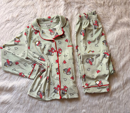 Penguin  velvet classic pj set