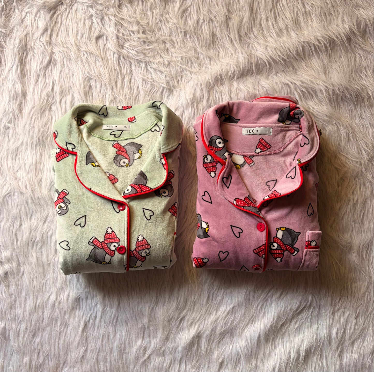 Penguin  velvet classic pj set