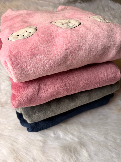 Bear head Warmth Polar PJ Set