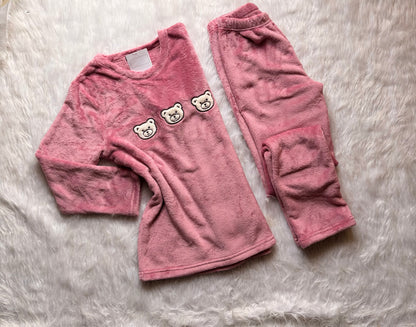 Bear head Warmth Polar PJ Set