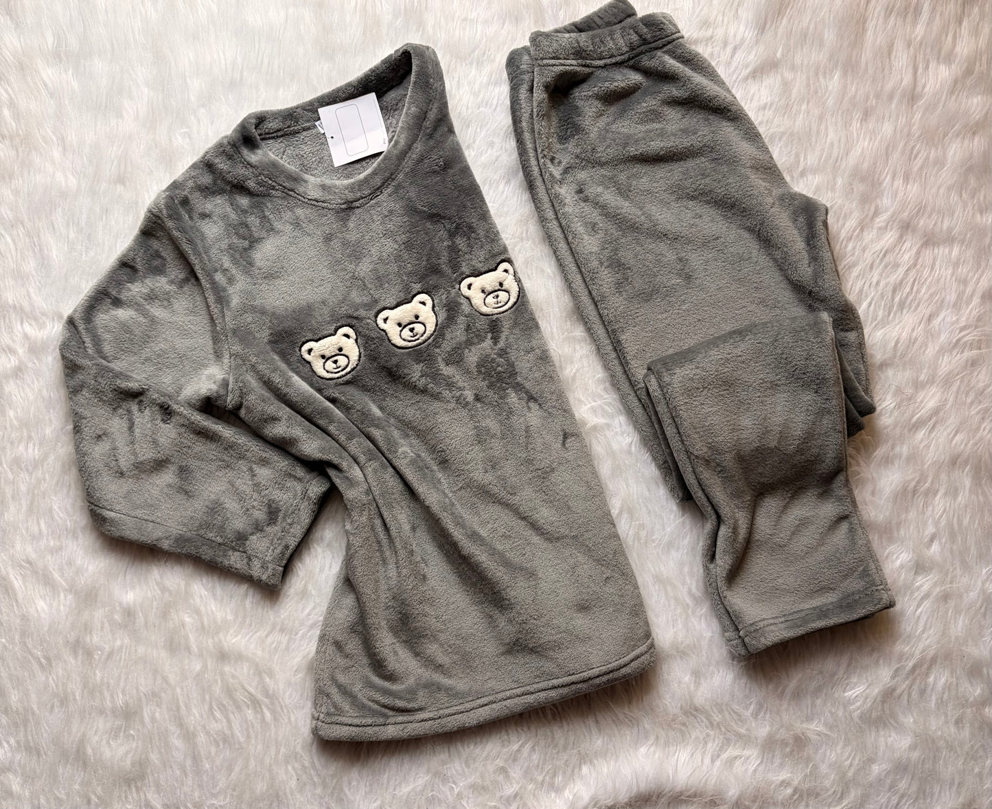 Bear head Warmth Polar PJ Set