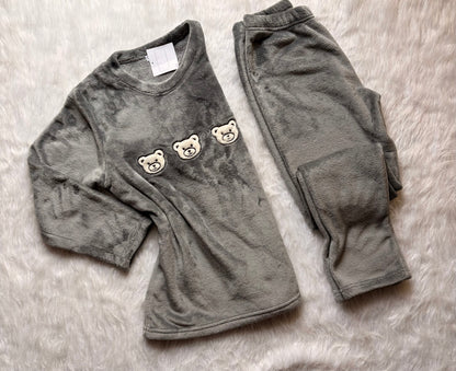 Bear head Warmth Polar PJ Set