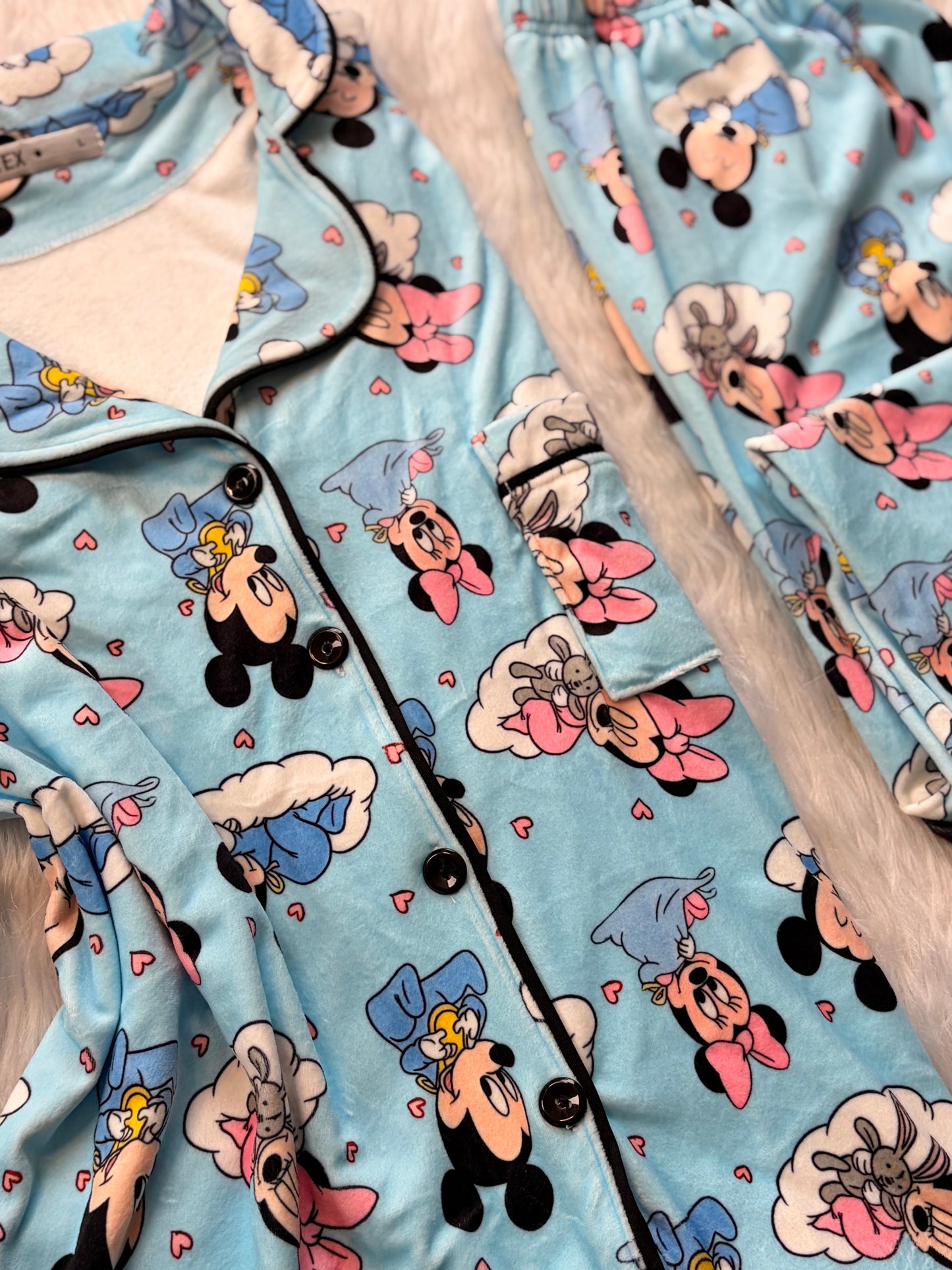 Mickey velvet classic pj set