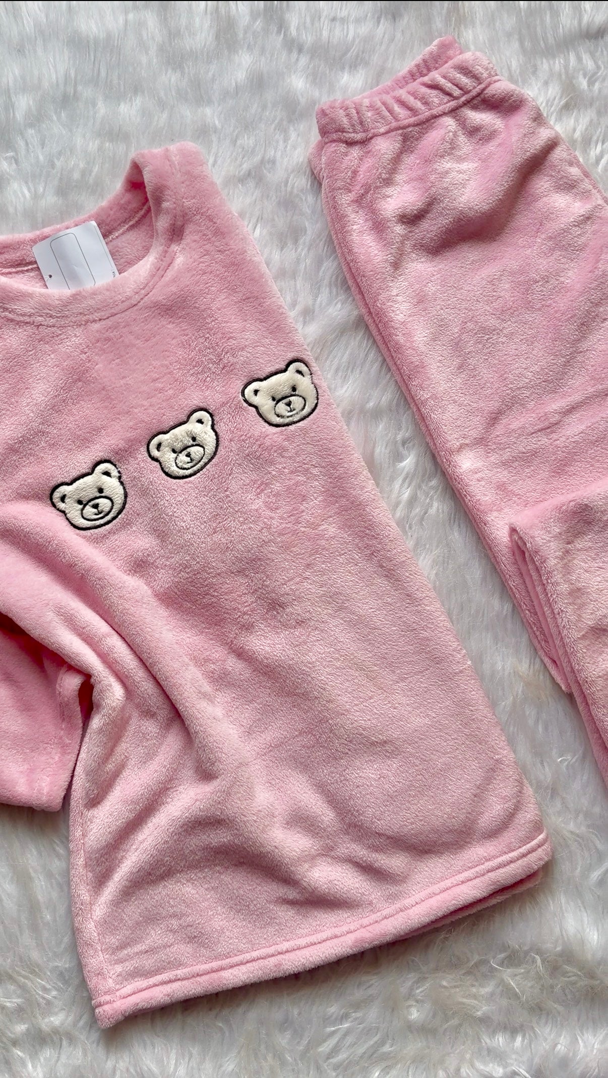 Bear head Warmth Polar PJ Set