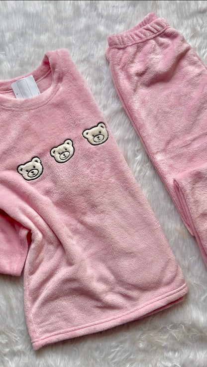 Bear head Warmth Polar PJ Set