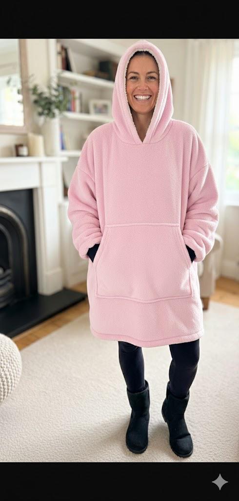 Chunky hooded blanket