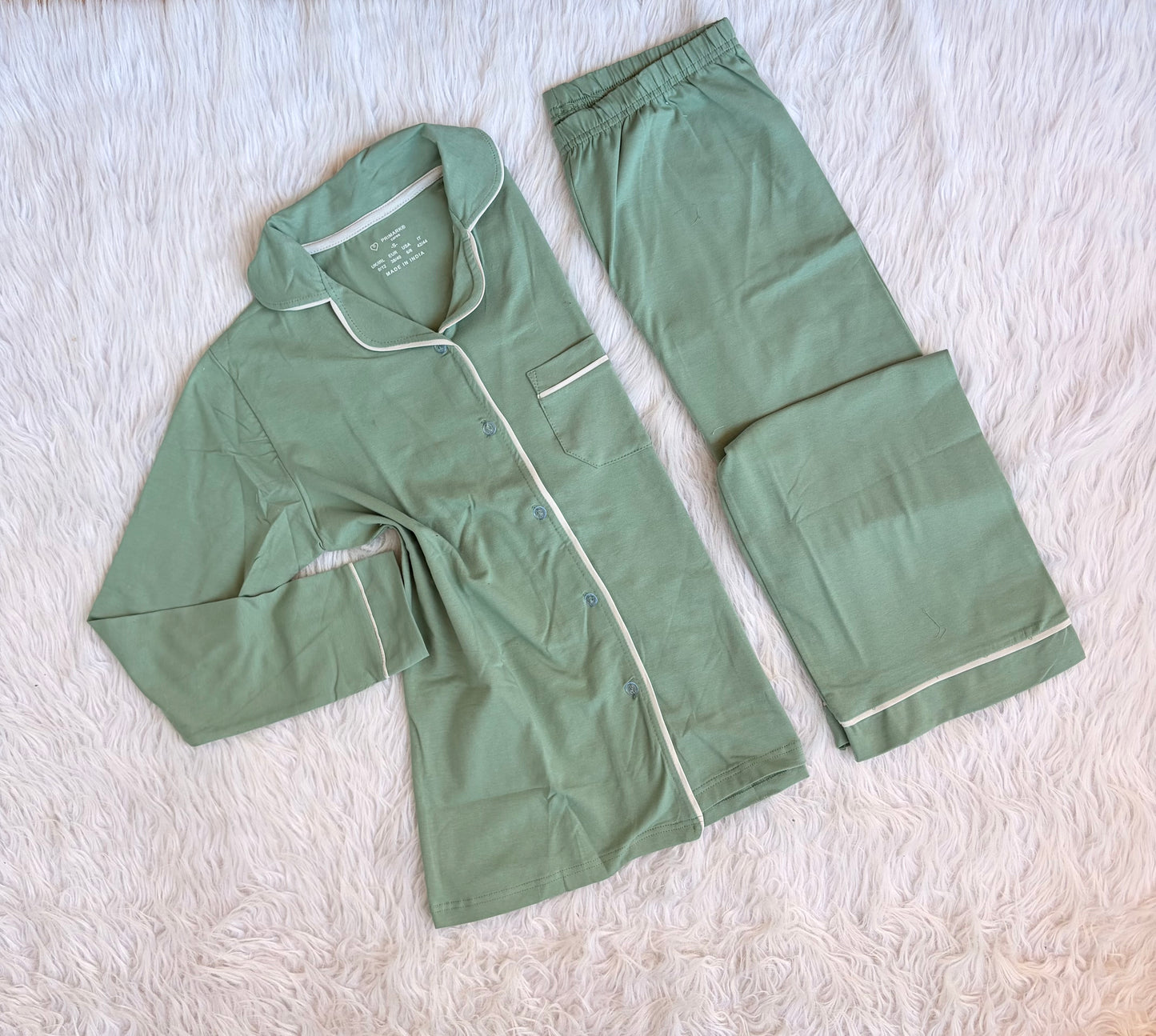 Primark Boy Friend plain pj set