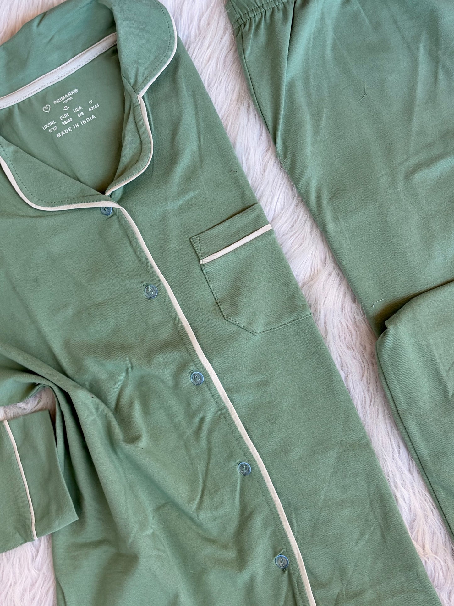 Primark Boy Friend plain pj set