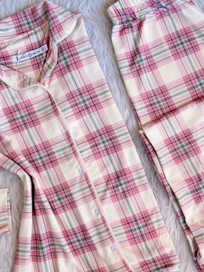 Plaid classic pj set