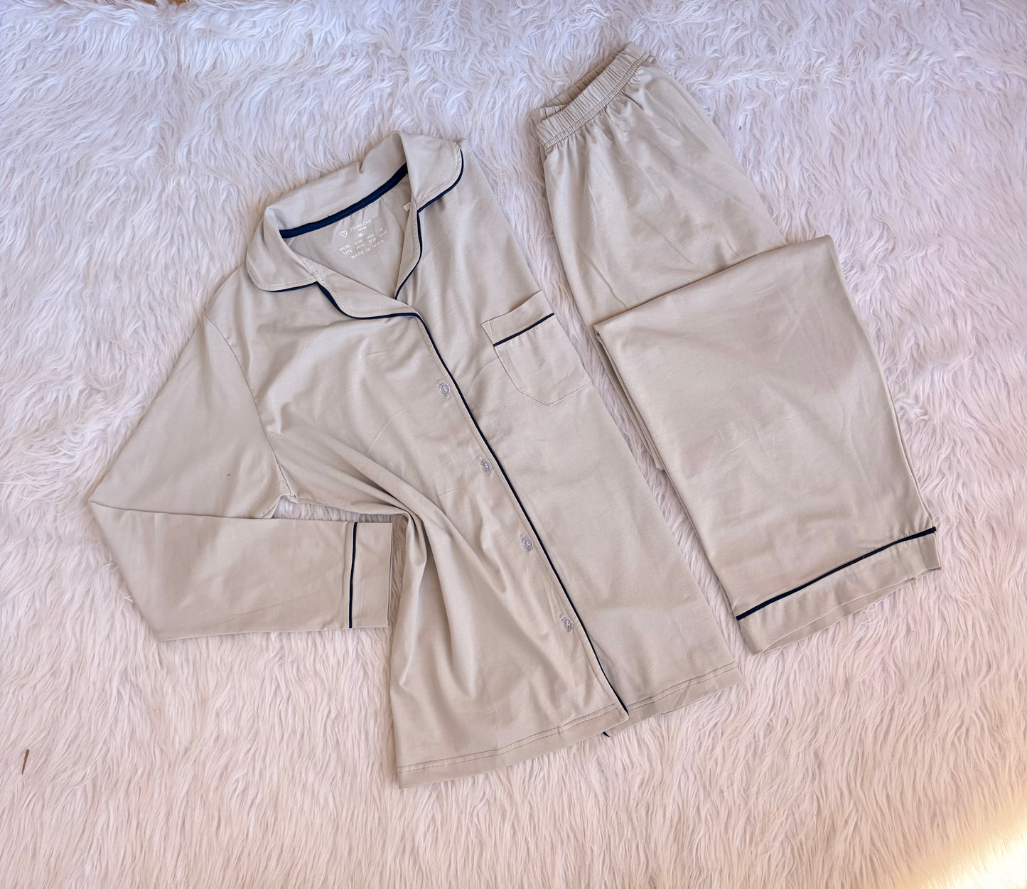 Primark Boy Friend plain pj set