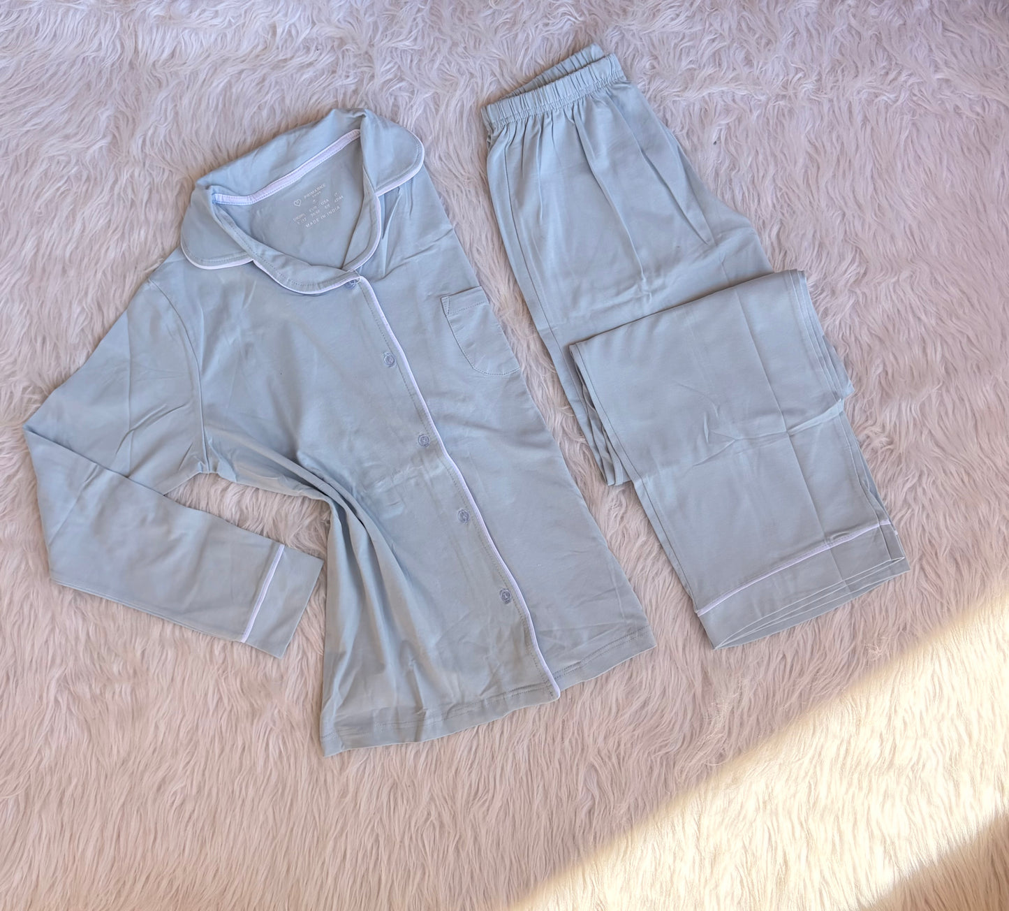Primark Boy Friend plain pj set