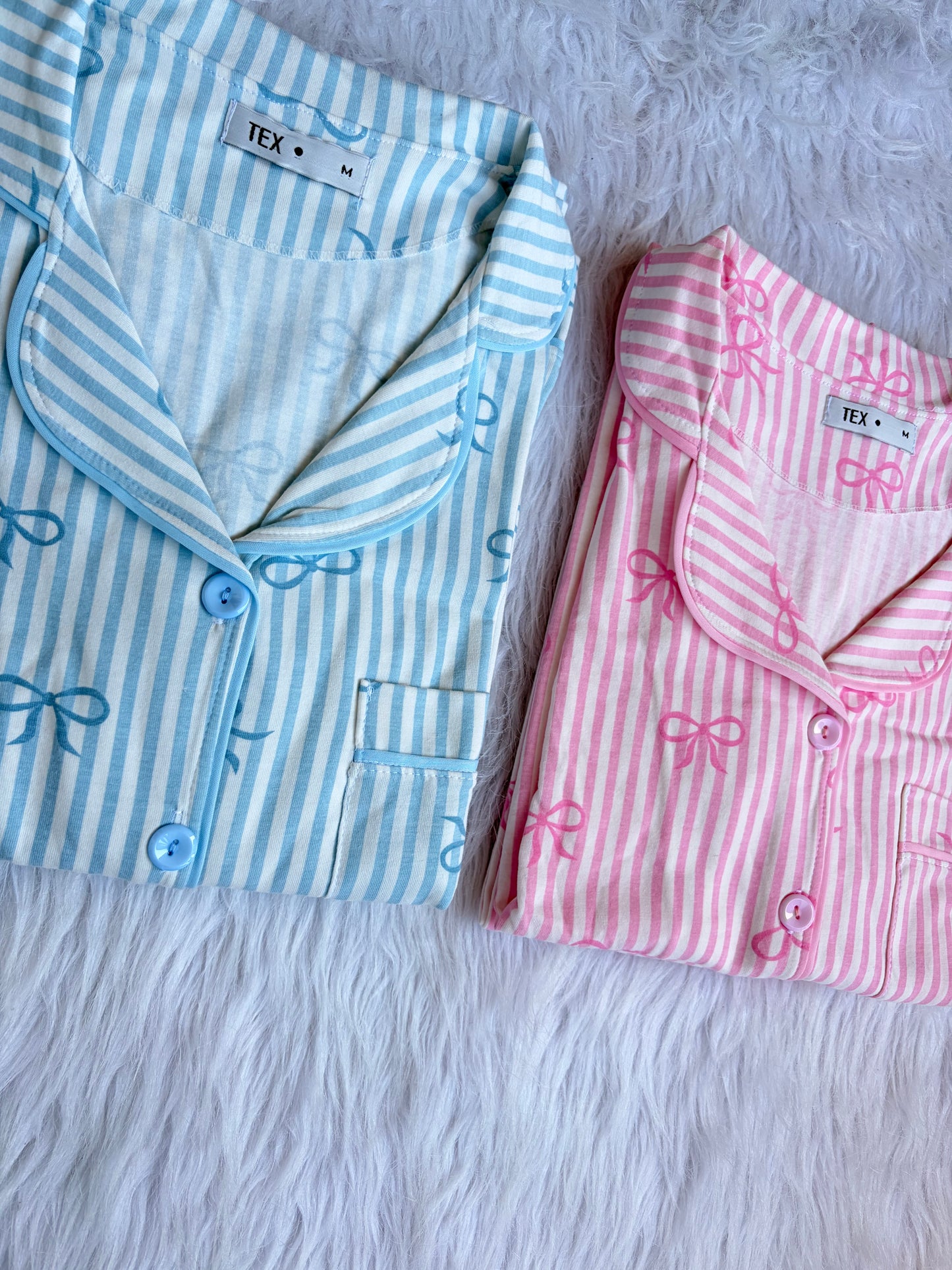 Ribbon  T Classic summer PJ Set