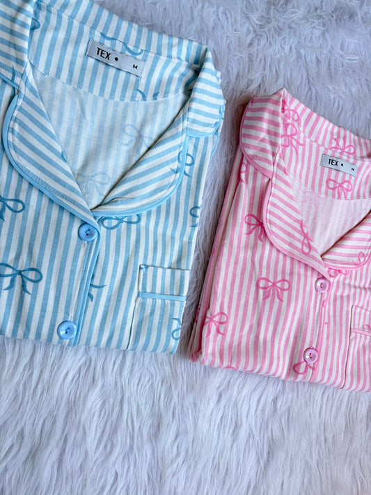 Ribbon  T Classic summer PJ Set