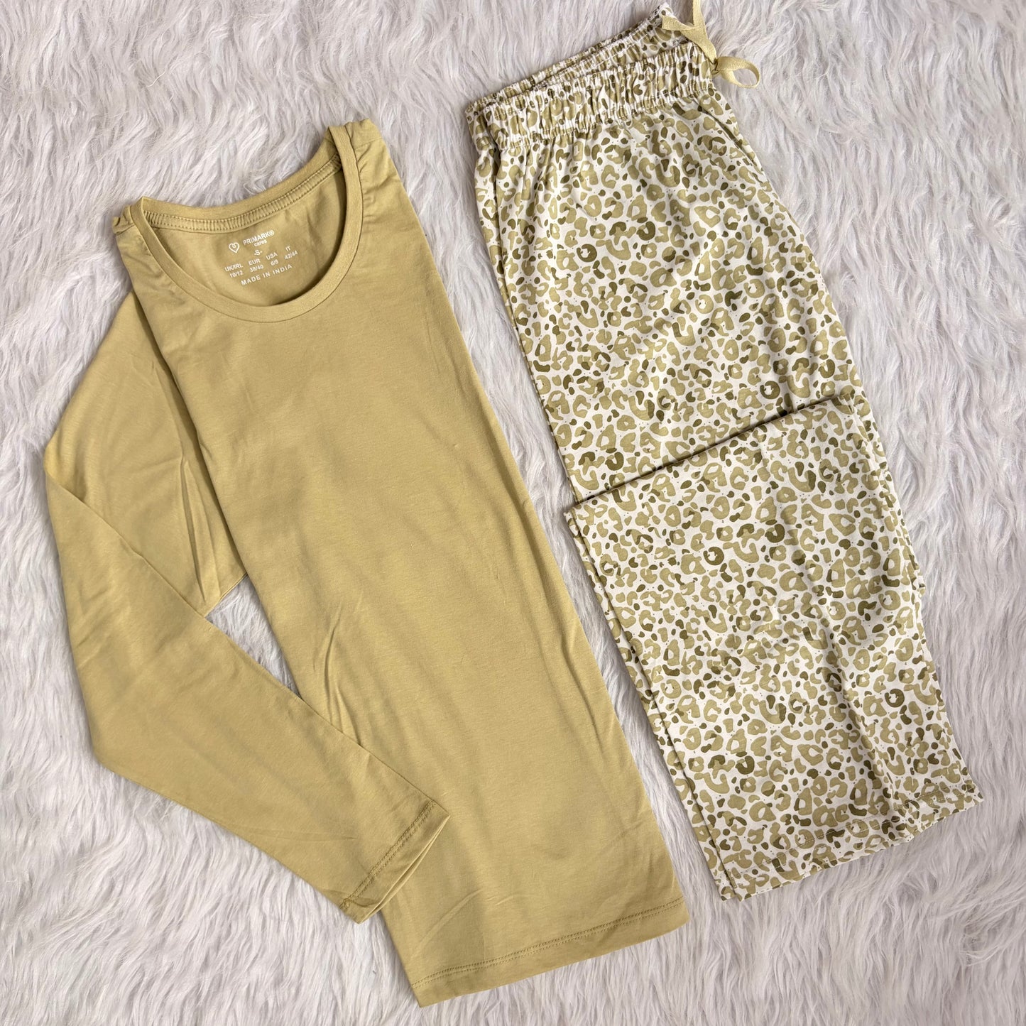 Primark leopard cotton fall pj set