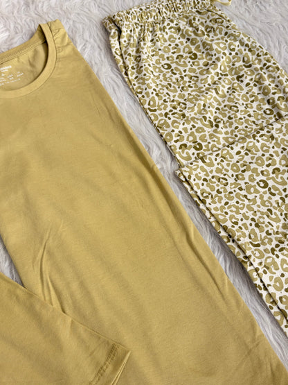 Primark leopard cotton fall pj set