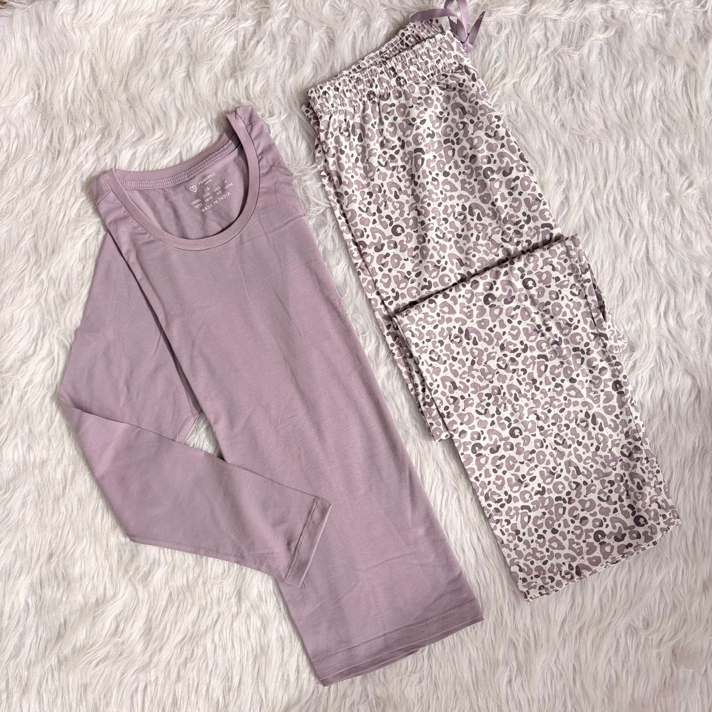 Primark leopard cotton fall pj set