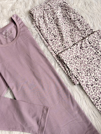 Primark leopard cotton fall pj set