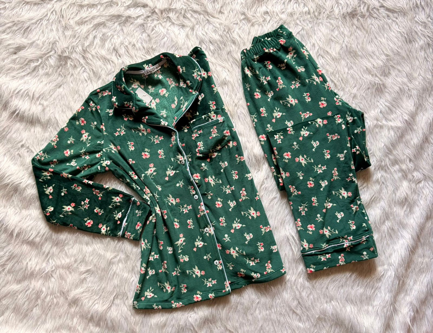 Garden velvet classic pj set