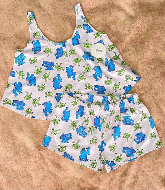 Monster's cami shorts pj set