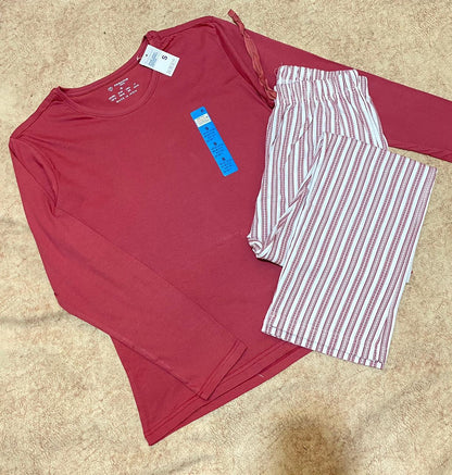 Primark rib cotton fall pj set