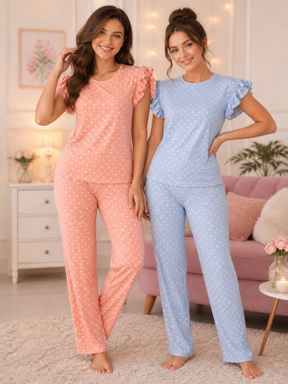Hearts T cami pants pj set